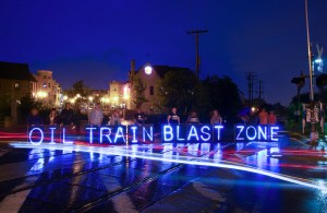 oil train blast zone