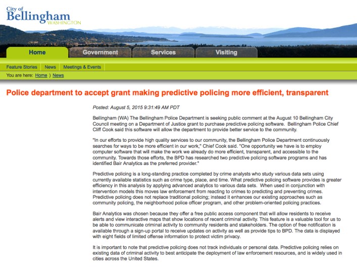 cob police predictive