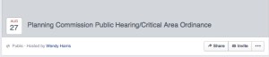 Planning commission event