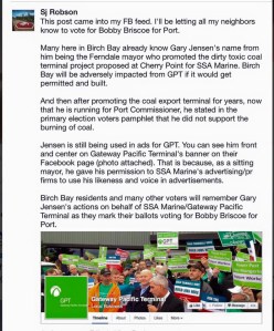 gary's campaing page