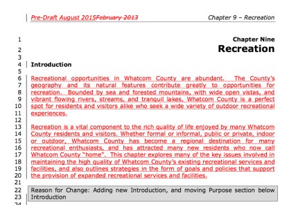 recreation comp plan