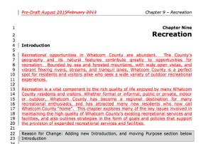 recreation comp plan