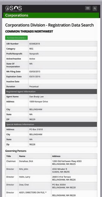 sos corporations common threads
