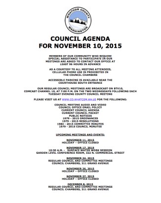 county council meeting