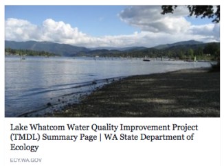 Lake Whatcom Water Quality