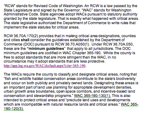 rcw wac wac is mandatory