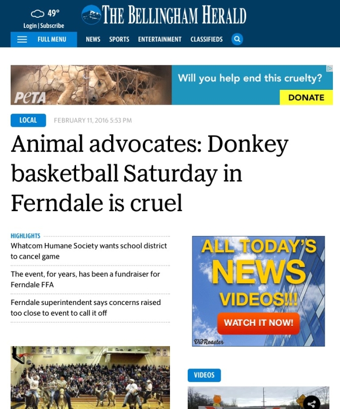 The Bellingham Herald donkey
