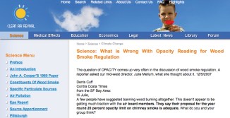 clean air wood smoke opacity