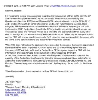 sam ryan to sandy train count