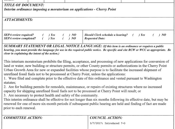 interim moratorium agenda bill