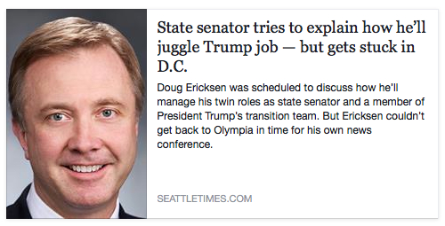 seattle times ericksen juggle trump job