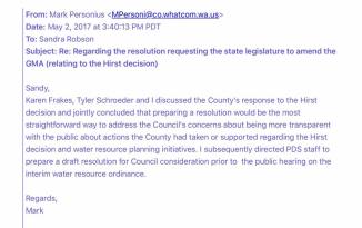 personius to sandy hirst resolution 05022017