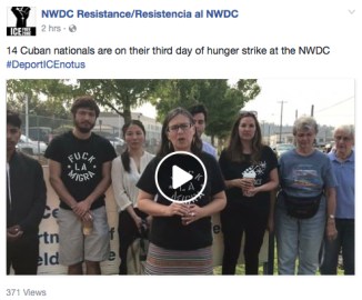 cuban nationals on hunger strike video