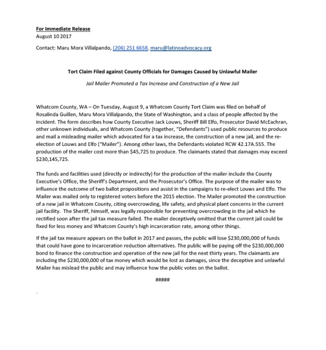 jail tort press release 2