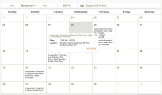 IPRTF meeting calendar