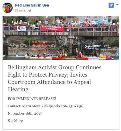 red line salish sea press release seattle hearing