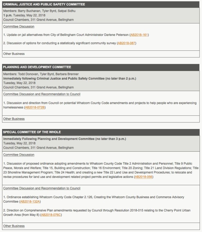 council committee meetings 5:22